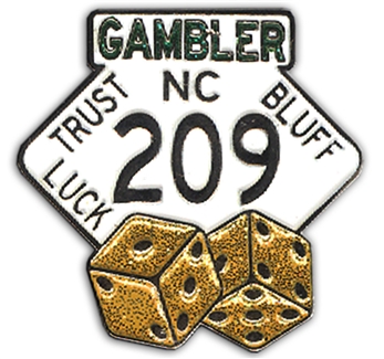 Pin #10 NC209 Gambler